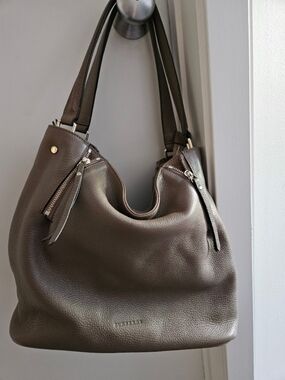 Women's Brown Leather Shoulder Bag
